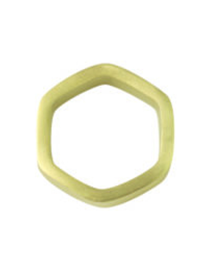 Hexagon Napkin Ring, Gold