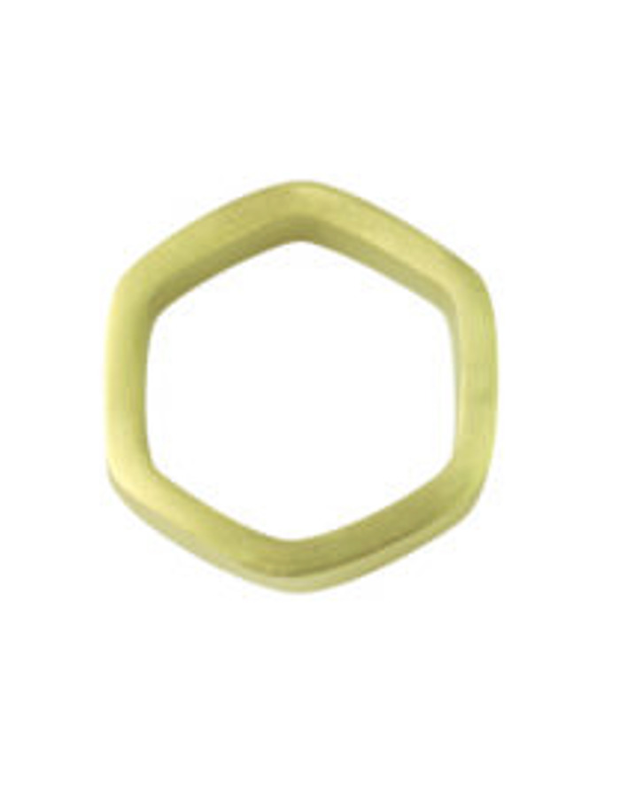 Hexagon Napkin Ring, Gold