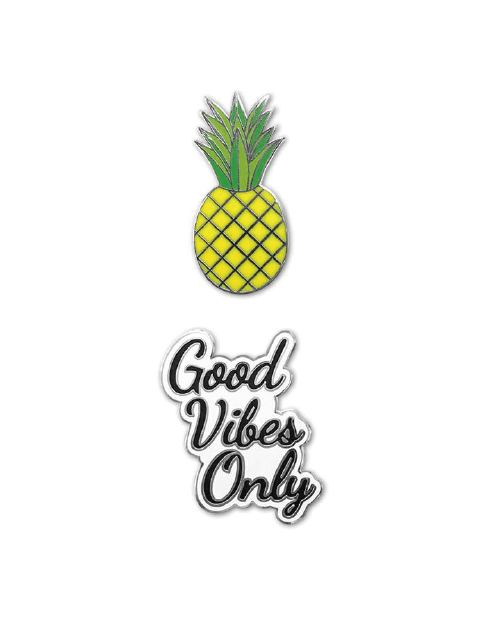 Pin Good Vibes Only pack